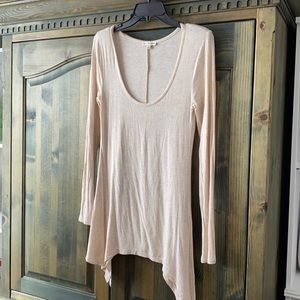Cream tunic. Size small